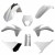Комплект пластмаси POLISPORT Full Kit KTM EXC/EXC-F/XC-W/XC-FW(12-13) White