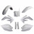 Комплект пластмаси POLISPORT Full Plastic Kit Honda CRF 250R (2008) White