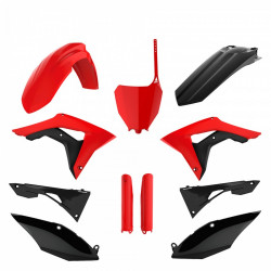 Комплект пластмаси POLISPORT Full Kit Honda CRF250R(18-21) CRF450R(17-20) Red/Black Комплект пластмаси POLISPORT Full Kit Honda CRF250R(18-21) CRF450R(17-20) Red/Black