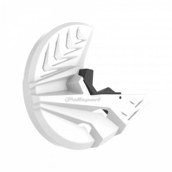 Предпазител за спирачен диск POLISPORT Disc & Bottom Fork Protector CRF R (15>) 450RX (17>) 250RX (19>) White Предпазител за спирачен диск POLISPORT Disc & Bottom Fork Protector CRF R (15>) 450RX (17>) 250RX (19>) White