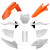 Комплект пластмаси POLISPORT Full Kit KTM SX/SX-F/XC/XC-F(16-18) OEM 17