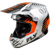 Мотокрос каска FLY RACING Formula CP Slice - Grey/Orange/Black 2025 