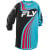 Детска мотокрос блуза FLY RACING F-16 Riding - Cyan/Black/Red 2025