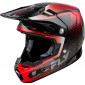 Мотокрос каска FLY RACING Formula S Carbon Protocol-Black Carbon/Red 2025 thumb
