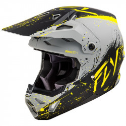 Мотокрос каска FLY RACING Formula CP Manic - Matte Grey/Black/Yellow 2025 Мотокрос каска FLY RACING Formula CP Manic - Matte Grey/Black/Yellow 2025