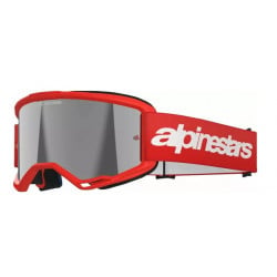 Мотокрос очила ALPINESTARS VISION 3 WORDMARK RED MIRROR-SIL