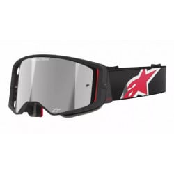 Мотокрос очила ALPINESTARS SUPERTECH CORP BLACK/RED MIRROR-SILVER