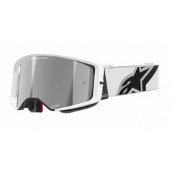 Мотокрос очила ALPINESTARS SUPERTECH CORP WHITE MIRROR-SILVER