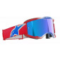 Мотокрос очила ALPINESTARS VISION 5 CORP RED/WT/BL MIRROR-BLUE thumb