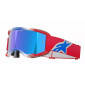 Мотокрос очила ALPINESTARS VISION 5 CORP RED/WT/BL MIRROR-BLUE thumb