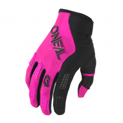 Дамски мотокрос ръкавици O'NEAL ELEMENT RACEWEAR BLACK/PINK V.24 - ДЕФЕКТ