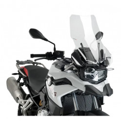 Puig Слюда Touring Plus BMW F750GS 18-24, G850GS 18-23, F850GS Adventure 19-23 Clear за мотори стандартно OEM със спортна слюда