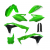 Комплект пластмаси ACERBIS Kawasaki KX250F 19-20 Green/Black