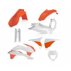Комплект пластмаси ACERBIS KTM EXC/EXC-F 14-15 White/Orange Комплект пластмаси ACERBIS KTM EXC/EXC-F 14-15 White/Orange