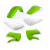 Комплект пластмаси ACERBIS Kawasaki KX65 00-24 Green/White