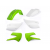 Комплект пластмаси ACERBIS Kawasaki KX85 98-13 White/Green