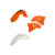 Комплект пластмаси ACERBIS KTM SX65 09-11 Orange/White