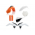 Комплект пластмаси ACERBIS KTM SX85 13-17 White/Orange