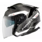 Скутерова каска Premier JT5 Carbon MA 8 BLACK/WHITE thumb