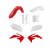 Комплект пластмаси ACERBIS Honda CRF250R 10, CRF450R 09-10 Red/White