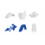 Комплект пластмаси ACERBIS Yamaha YZ125/250 06-14 White/Blue