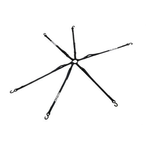 Комплект 6 броя колани ACERBIS Tie Down Rango Black