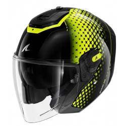 Скутерова каска SHARK RS JET STRIDE Black Yellow Silver