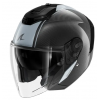 Скутерова каска SHARK RS JET CARBON SKIN Carbon Silver Carbon