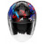 Каска за скутер SHARK SKWAL JET PRANZ Mat Black/Blue/Red thumb