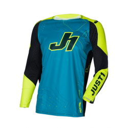 Мотокрос джърси Just1 J-Flex 2.0 Frontier Teal Black/Yellow Fluo