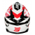 Мотокрос каска SHOT Pulse Revenge White Red Black Glossy thumb