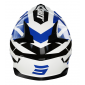 Мотокрос каска SHOT Pulse Revenge White Blue Black Glossy thumb