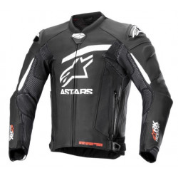 Кожено яке ALPINESTARS GP PLUS R V4 RIDEKNIT BLACK/WHITE