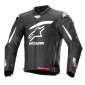 Кожено яке ALPINESTARS GP PLUS R V4 RIDEKNIT BLACK/WHITE thumb