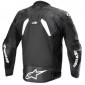 Кожено яке ALPINESTARS GP PLUS R V4 RIDEKNIT BLACK/WHITE thumb
