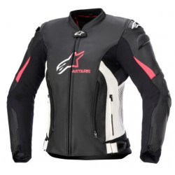 Дамско кожено яке ALPINESTARS Stella GP Plus R V4 BLK/PINK Дамско кожено яке ALPINESTARS Stella GP Plus R V4 BLK/PINK