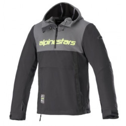 Мото яке ALPINESTARS SHERPA HOODIE BLACK/GREY/FLUO