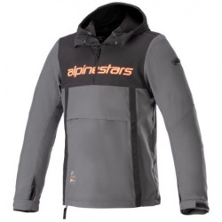 Мото яке ALPINESTARS SHERPA HOODIE BLACK/GREY/FLUO RED