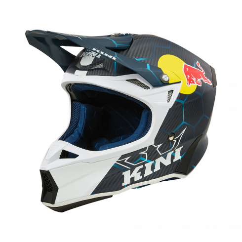 Мотокрос каска KINI RED BULL MXC2 2.0 Carbon-BLUE/WHITE Мотокрос каска KINI RED BULL MXC2 2.0 Carbon-BLUE/WHITE