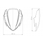 PUIG Слюда New Generation Sport Suzuki GSX-S750 17-21 Dark Smoke thumb
