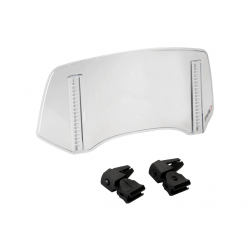 Регулируема допълнителна слюда PUIG clip-on 300x130mm clear