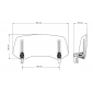 Регулируема допълнителна слюда PUIG clip-on 300x130mm clear thumb