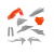 Комплект пластмаси ACERBIS KTM SX125/250 19-22, SX-F250/350/450 19-22 Grey/Orange