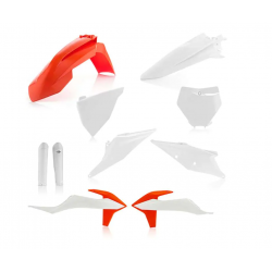 Комплект пластмаси ACERBIS KTM SX125/250 19-22, SX-F250/350/450 19-22 White/Orange