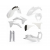 Комплект пластмаси ACERBIS KTM EXC/EXC-F 12-13 White