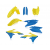 Комплект пластмаси ACERBIS Suzuki RM-Z250 19-25, RM-Z450 18-25 Yellow/Blue