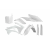 Комплект пластмаси ACERBIS Honda CRF250R 14-17, CRF450R 13-16 White