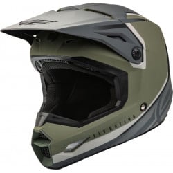 Мотокрос каска FLY RACING Formula Kinetic Vision-Olive Green/Grey