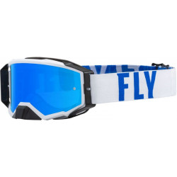 Мотокрос очила FLY RACING Zone Pro White/Blue - Sky Blue Mirror/Smoke Lens Мотокрос очила FLY RACING Zone Pro White/Blue - Sky Blue Mirror/Smoke Lens