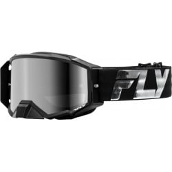 Мотокрос очила FLY RACING Zone Elite Black/Silver - Silver/Smoke Lens